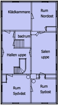 Planlösning övervåningen